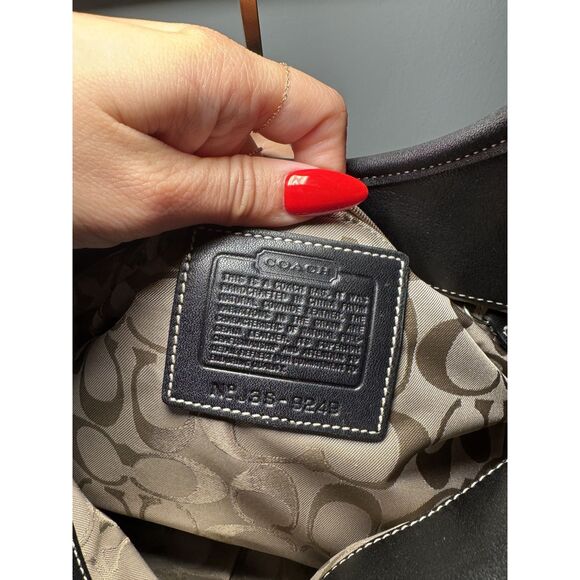 Brand New with Tags Vintage Black Coach Soho Slim Hobo Shoulder Bag - Picture 4 of 5